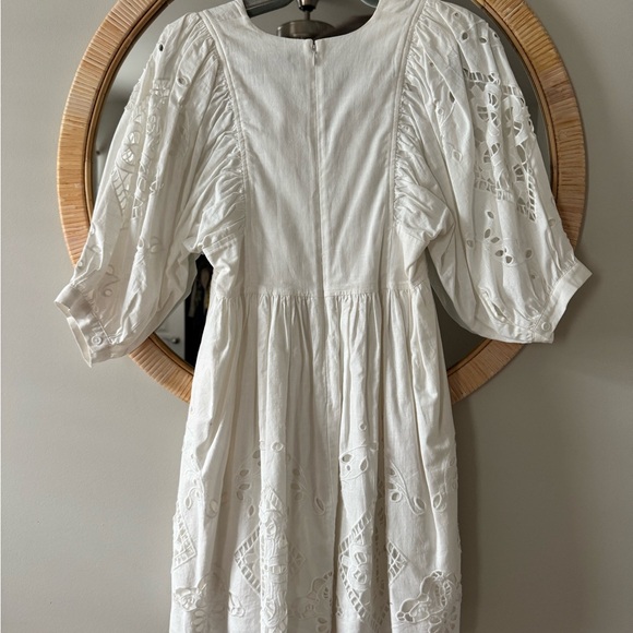 Hunter bell maya dress in white Elegant White Eyelet Dress - Picture 5 of 5